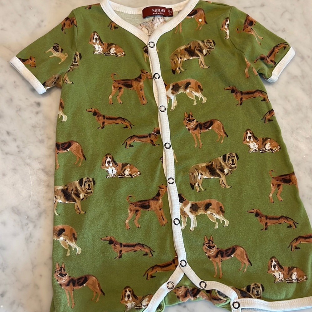 Short sleeve pajama onesie